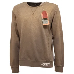 5250Q felpa uomo 40WEFT verde green sweatshirt men