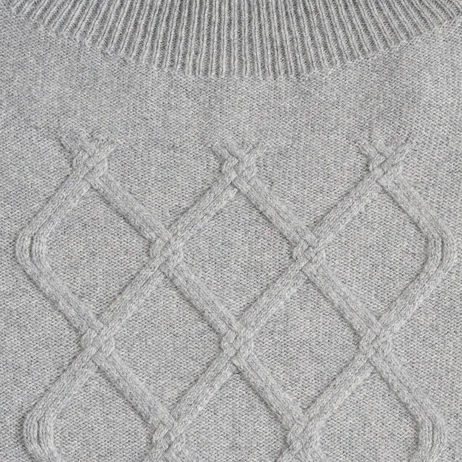 Abito GLOSS  grigio chiaro in eco cashmere