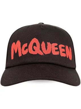 Alexander McQueen-Cappello da baseball con stampa