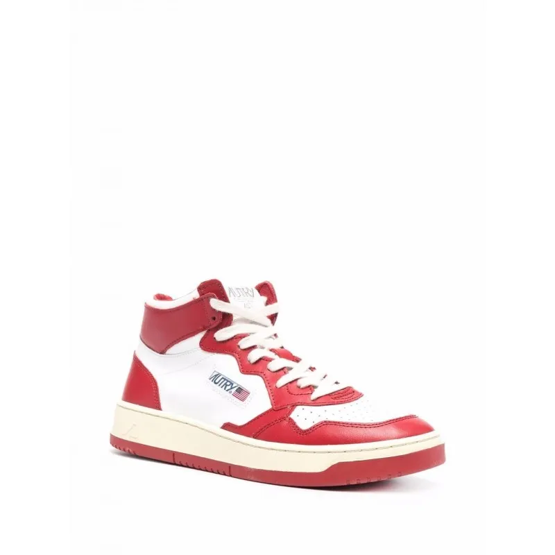 AUTRY UOMO SNEAKER ROSSA MID