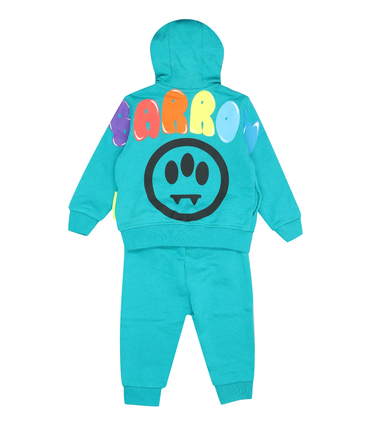 Barrow Kids | Set Felpa+Pantalone Verde smeraldo