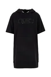 Black cotton sweatshirt dress    