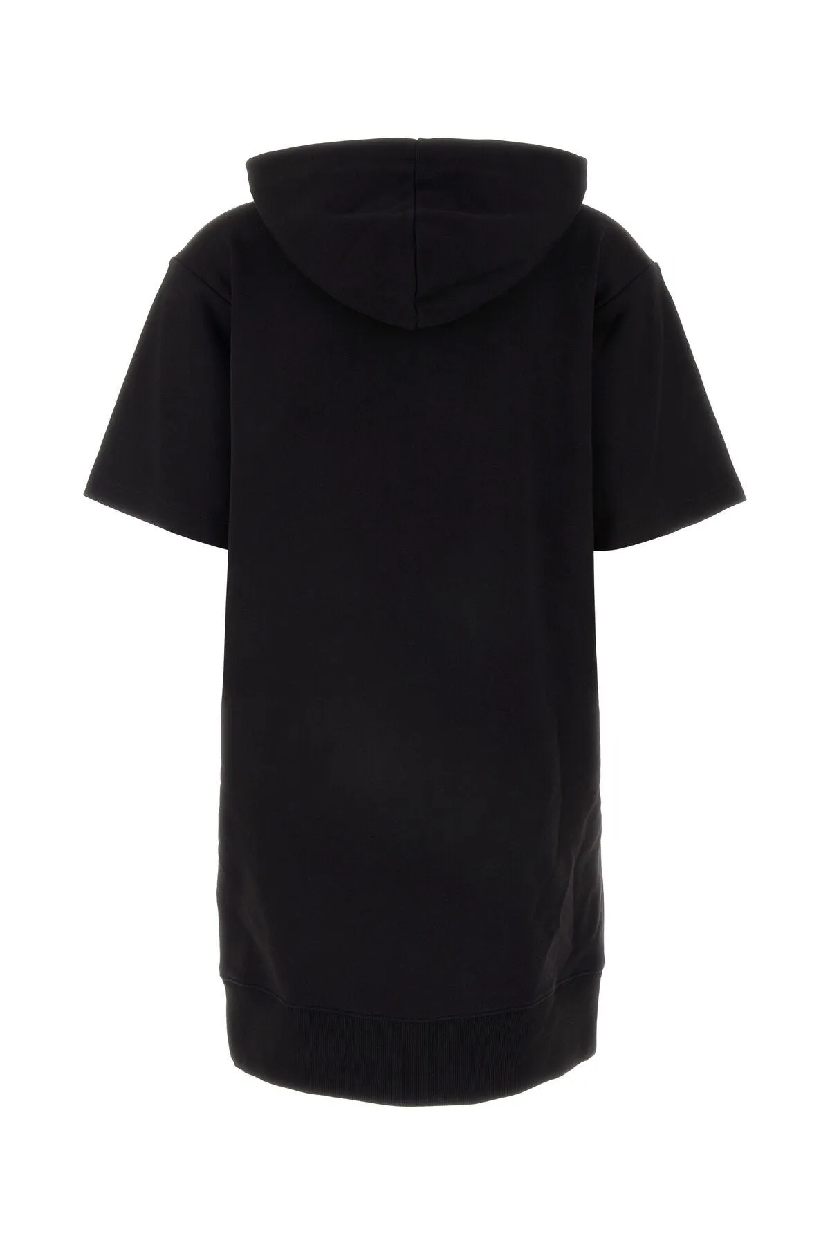 Black cotton sweatshirt dress    
