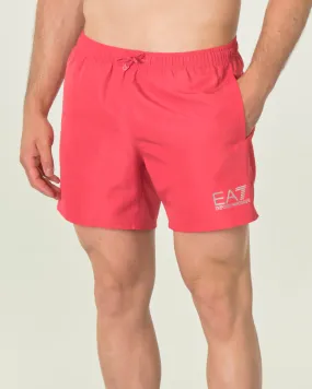 Boxer mare corallo con logo stampato