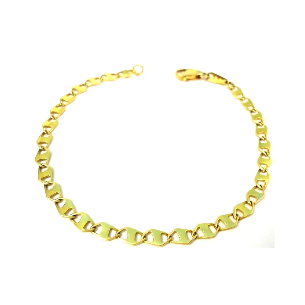 BRACCIALE CATENA IN ORO GIALLO 18 KT