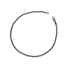 Bracciale Fantasia in Oro nero 18k, cm 18.