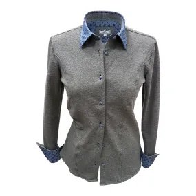 CAMICIA IN FELPA CON COLLO IN OXFORD