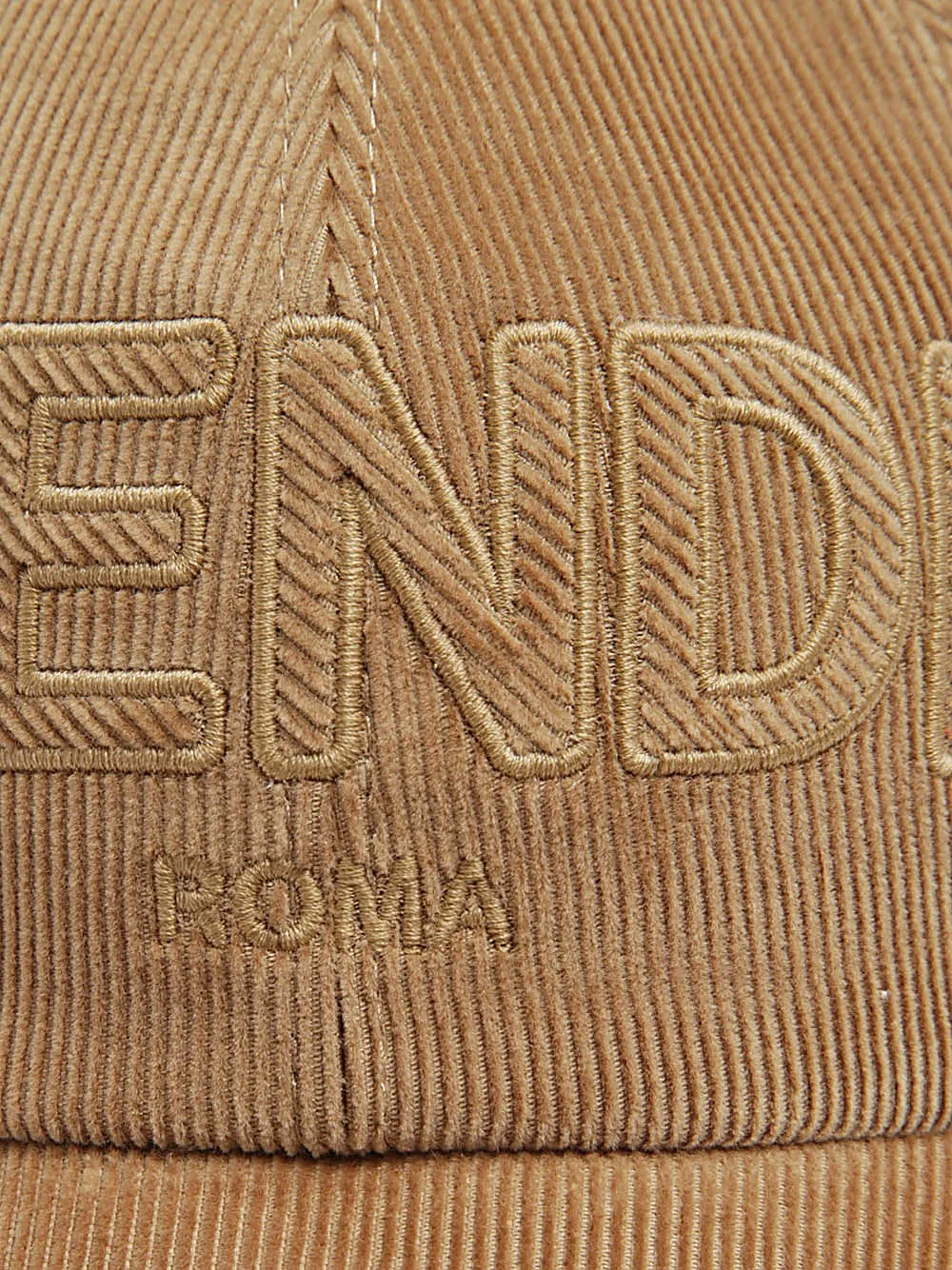 Cappello-Baseball cap in velluto nocciola
