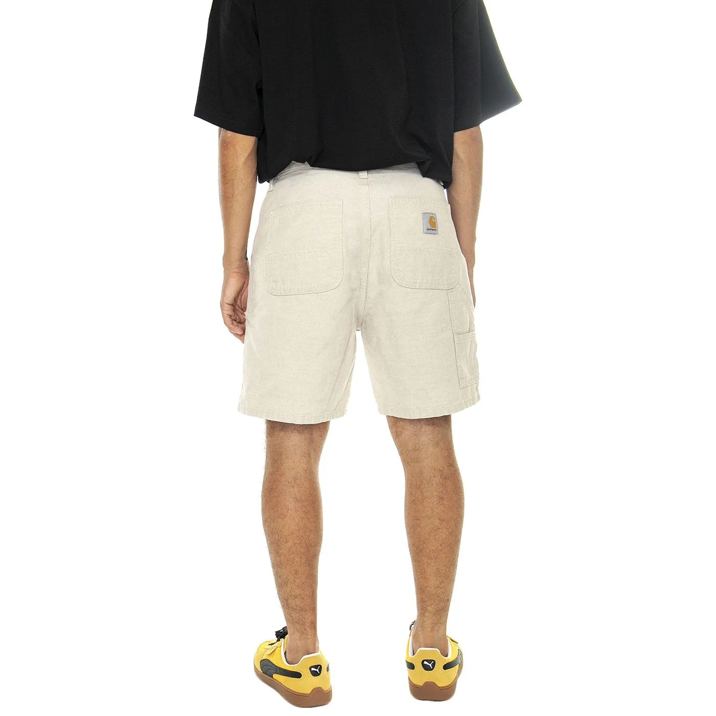 CARHARTT WIP Walter Single Knee Short Natural rinsed - Bermuda Uomo Beige    