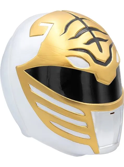 Casco Power Rangers Bianco per adulto