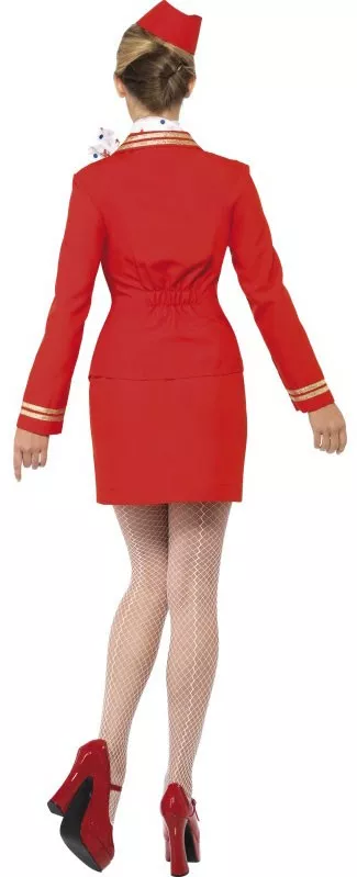 Costume hostess rosso