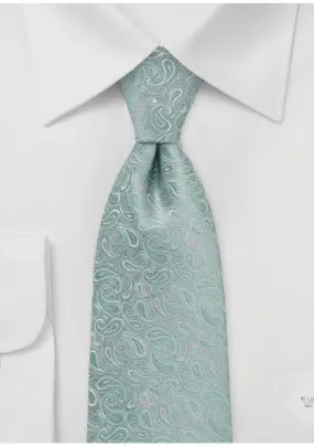 Cravatta business paisley verde