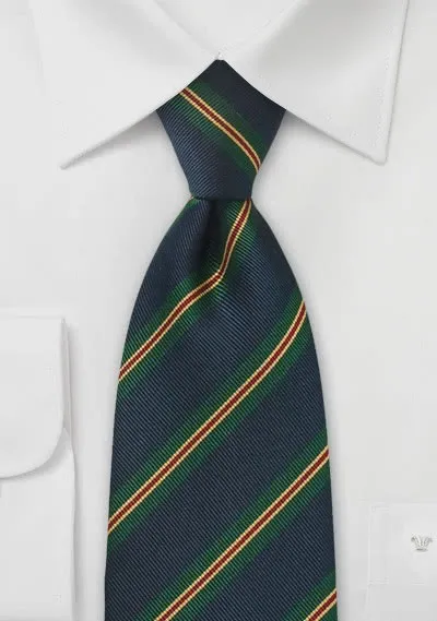 Cravatta club verde blu