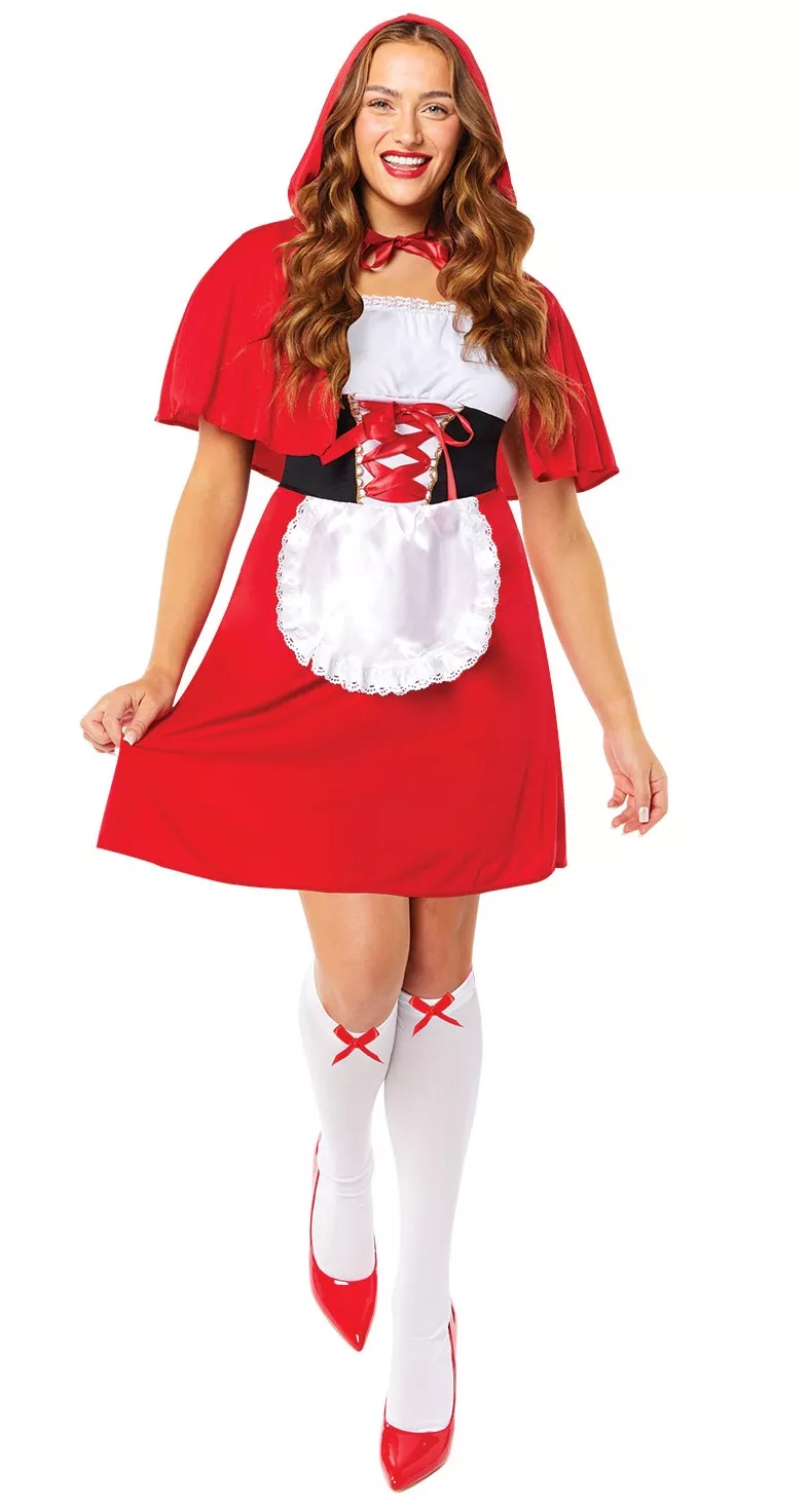 Elegante abito da Cappuccetto Rosso