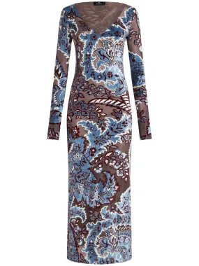 ETRO-Abito con effetto jacquard