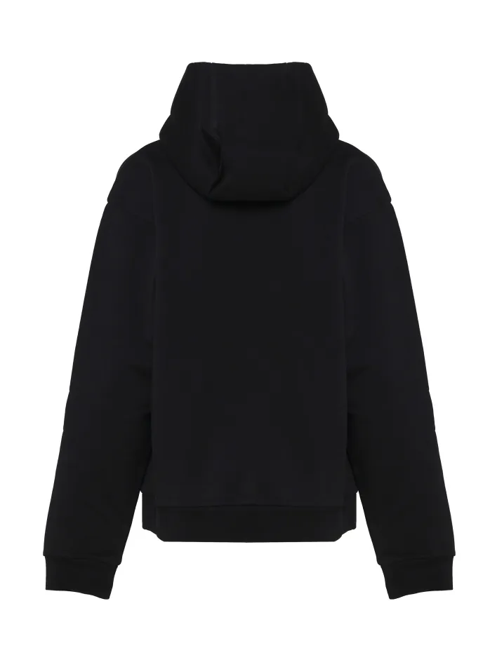 FELPA HOODIE HORN IN MISTO COTONE