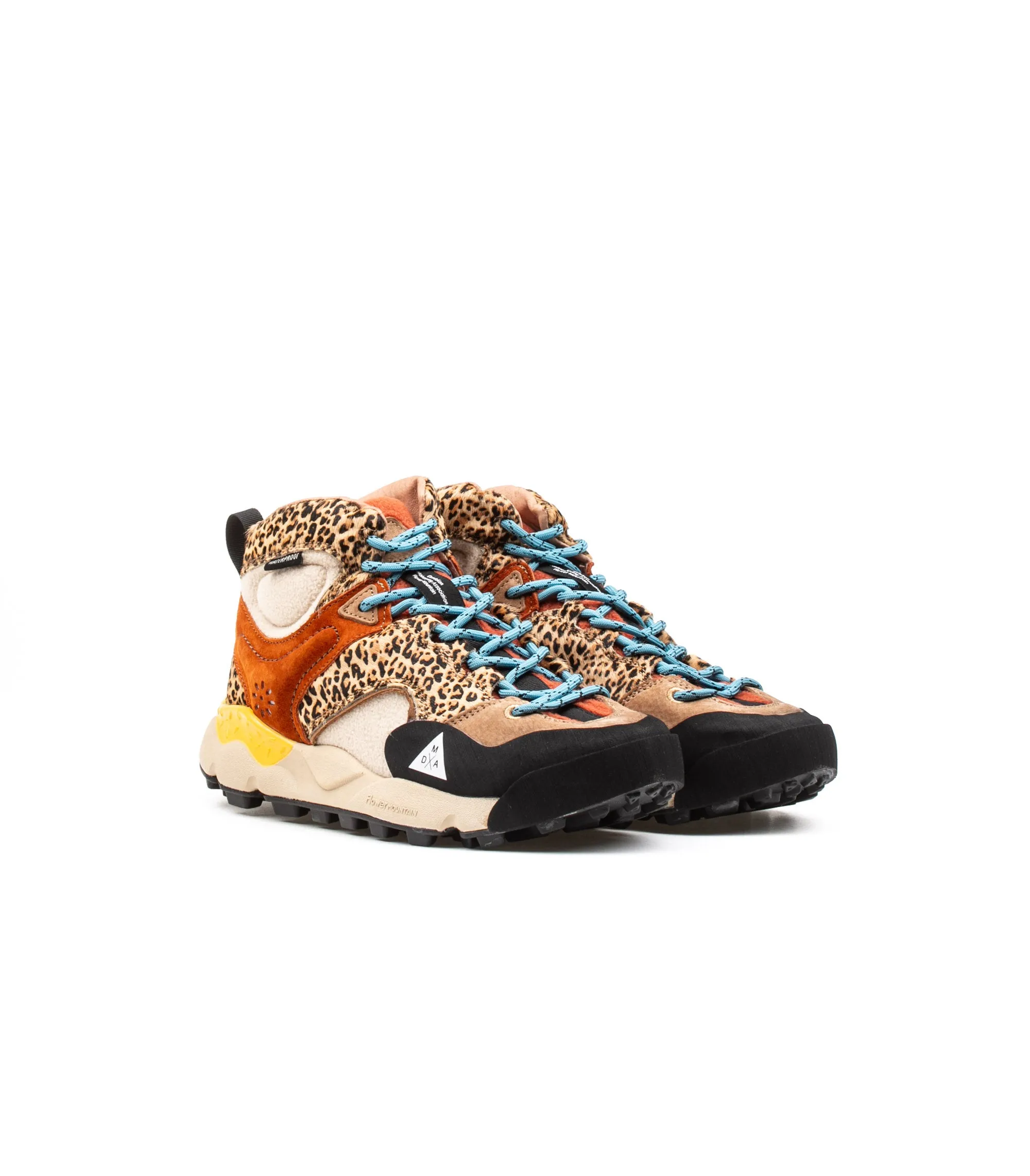 Flower Mountain Back Country Mid Suede Beige Brown Waterproof Donna