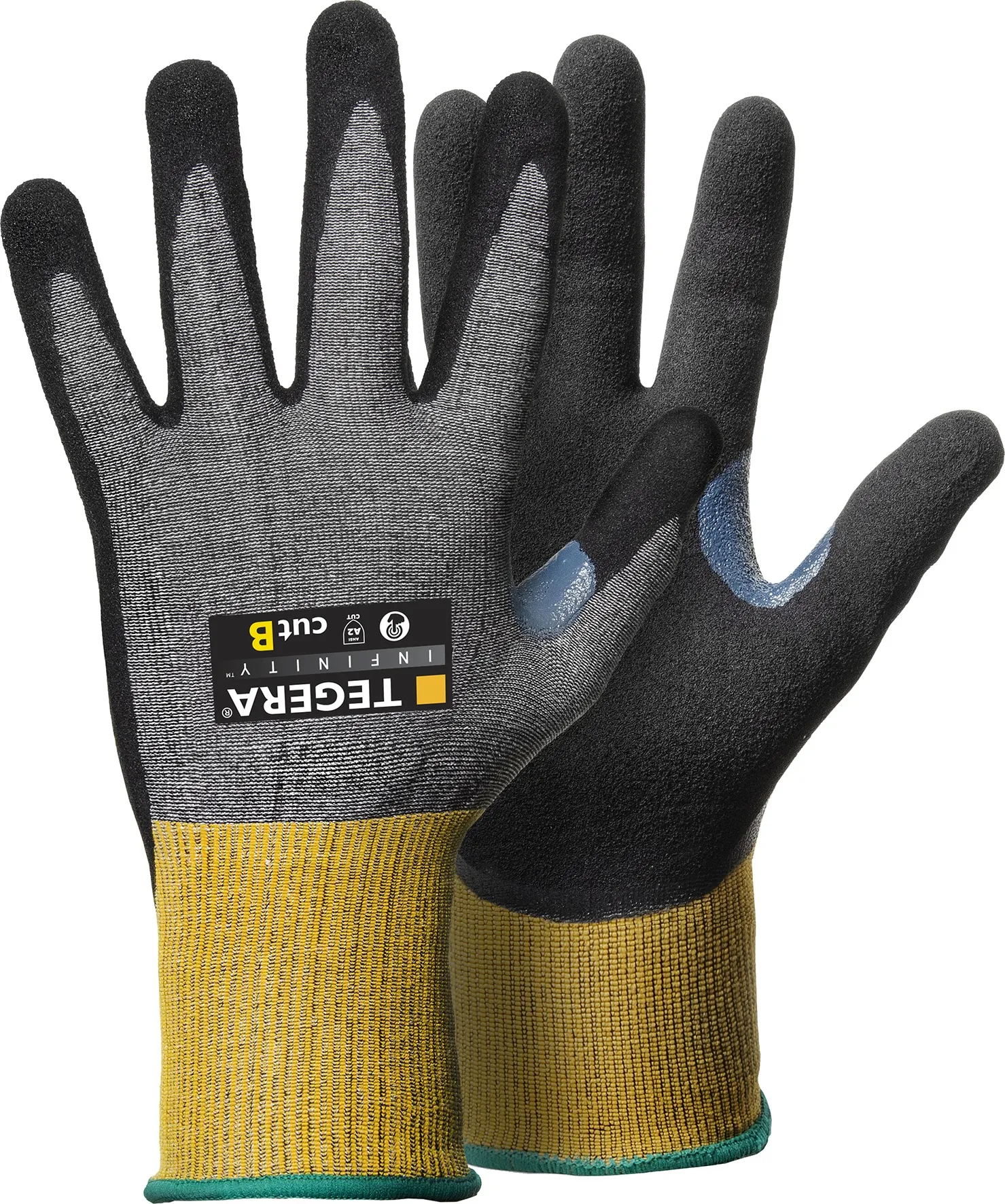 Guanti antitaglio Tegera TEGERA INFINITY 8805, Tg. 8, M, in Carbonio, Tecnologia CRF, HPPE, Nylon, Filato in fibra di