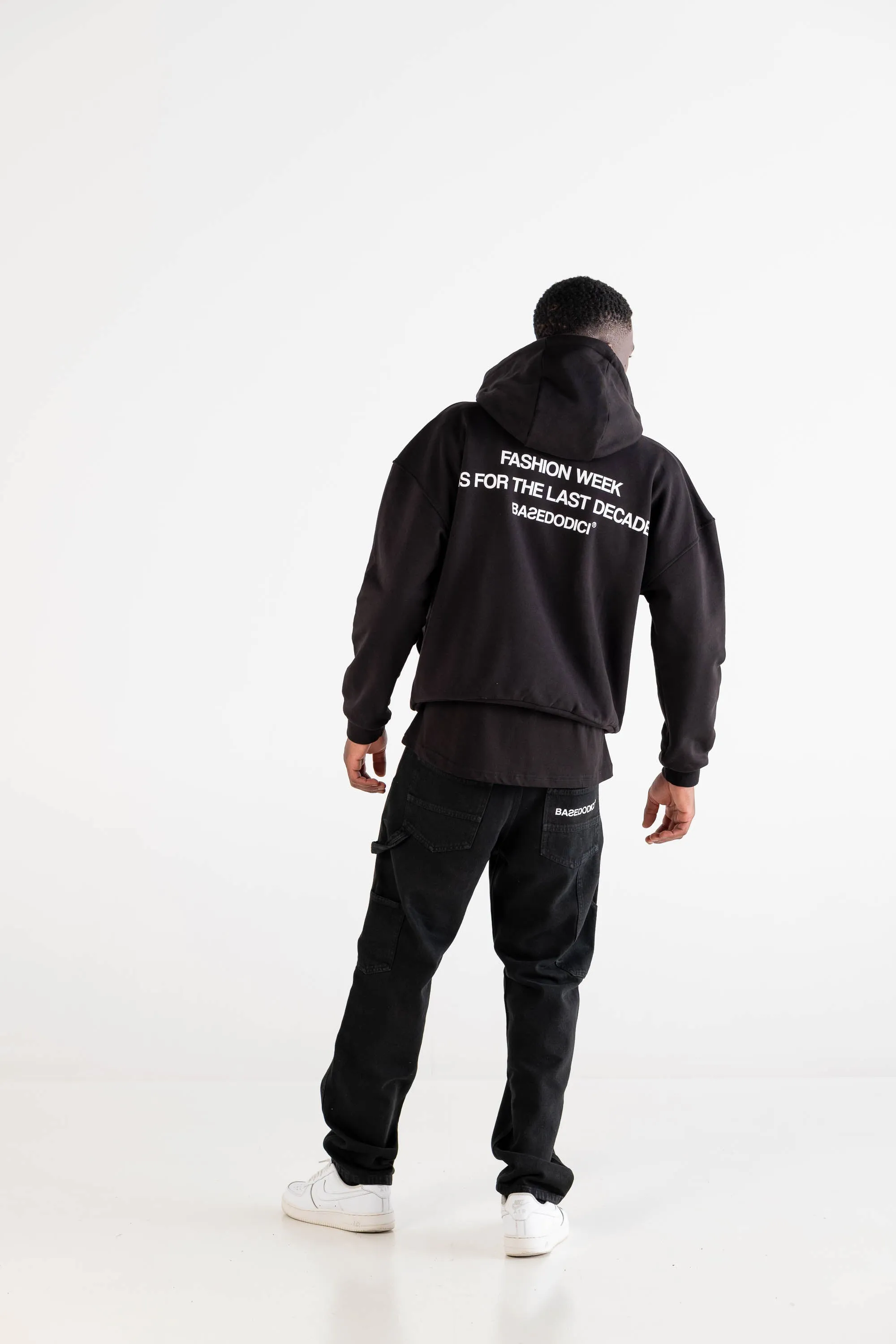 Hoodie Boxy “DYSTOPIA” LastDecade Black