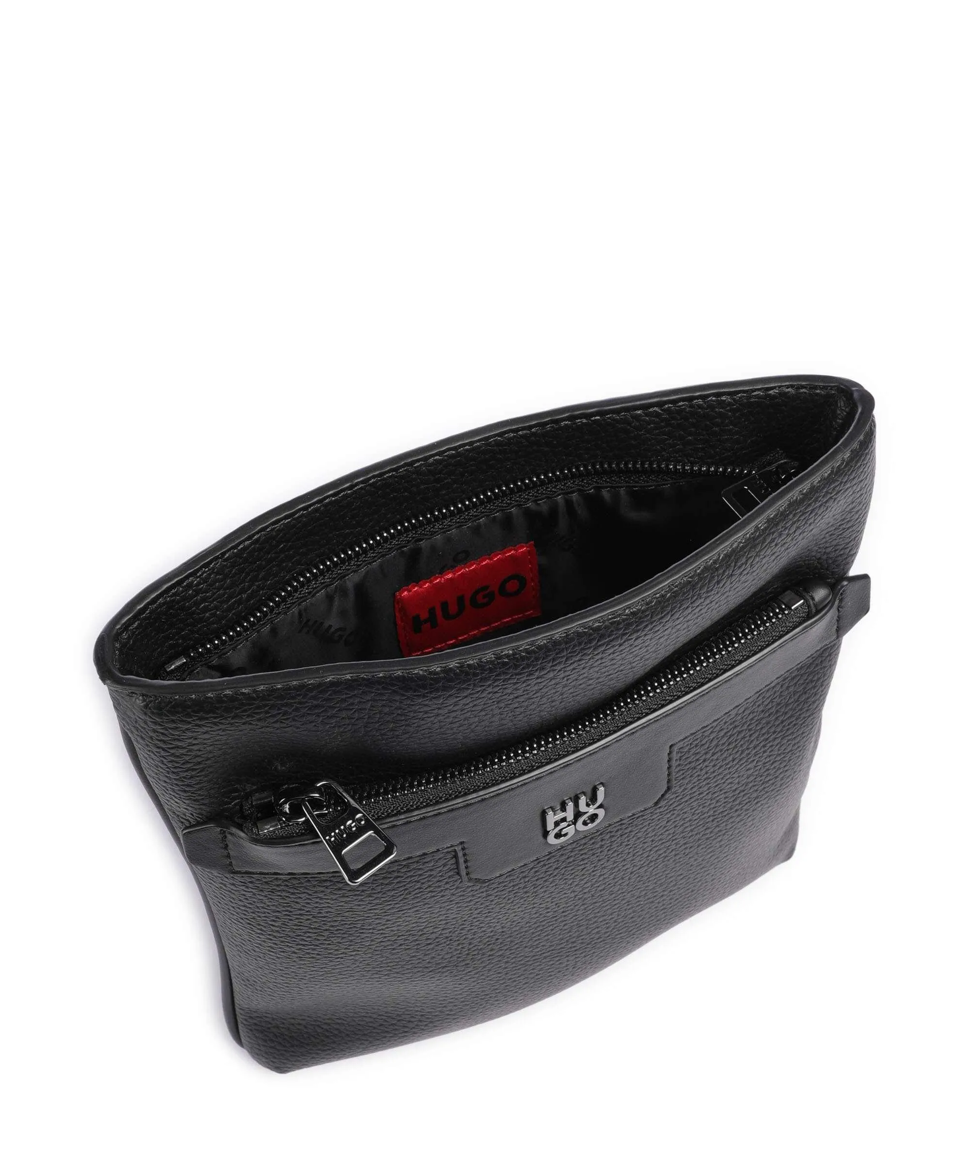  Hugo Nesh Borsa a tracolla pelle sintetica nero  