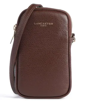  Lancaster Dune Borsetta porta cellulare pelle di vacchetta grana marrone scuro  