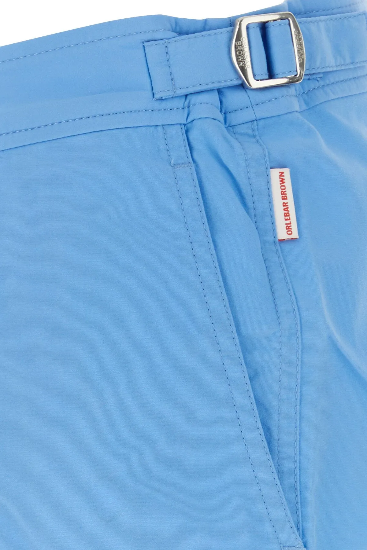Light-blue polyester Bulldog swimming shorts    
