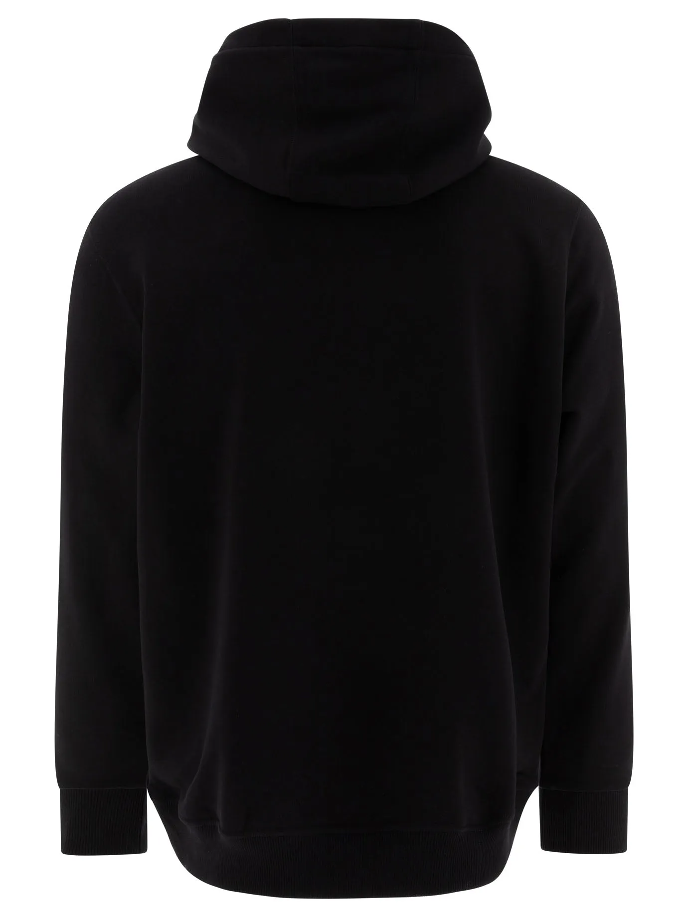 Logo Cotton Hoodie Sweatshirts Nero