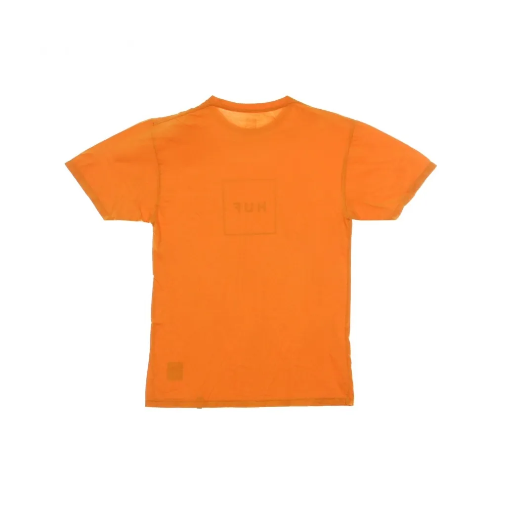 MAGLIETTA ESSENTIALS BOX LOGO RUSSET ORANGE