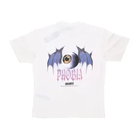 Maglietta Uomo Bat Eye Print Tee White/purple