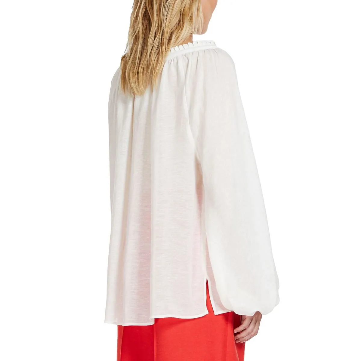      MAX MARA WEEKEND BLUSA IN GARZA MISTO LINO NAZARIO DONNA  