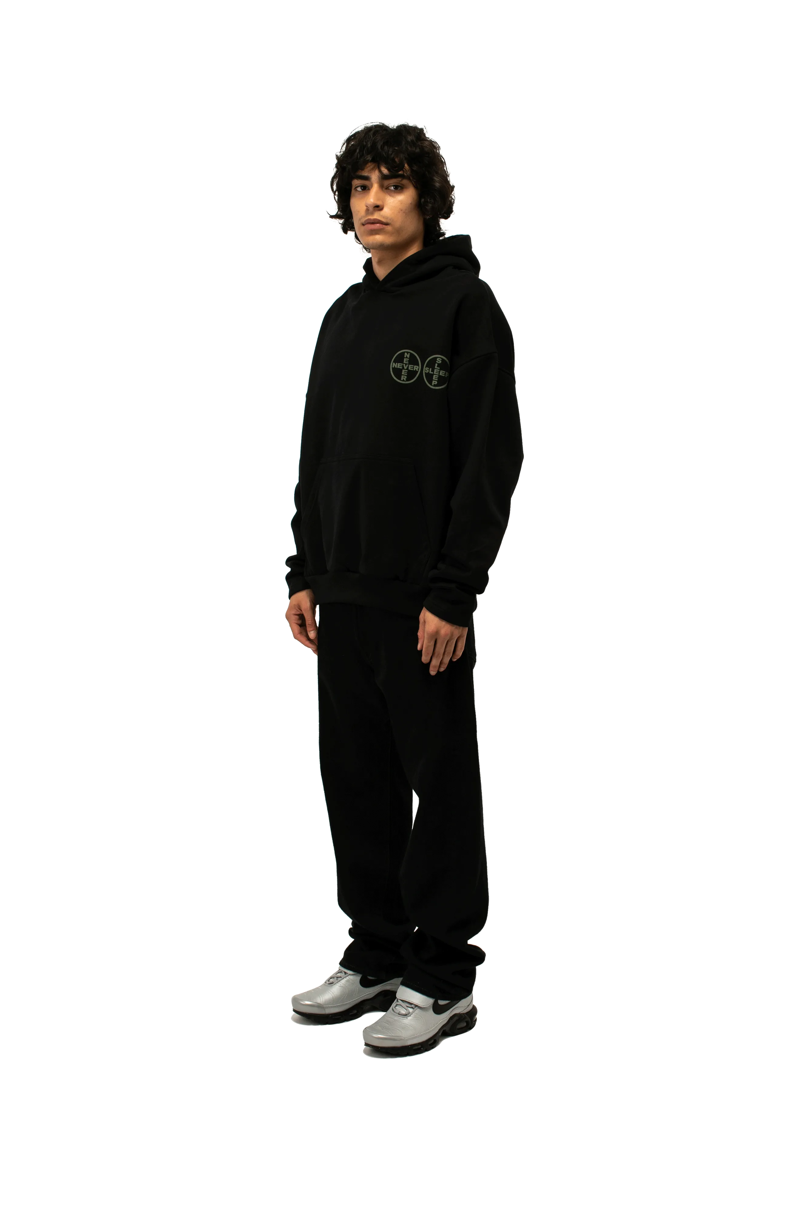 Never Sleep Logo Hoodie