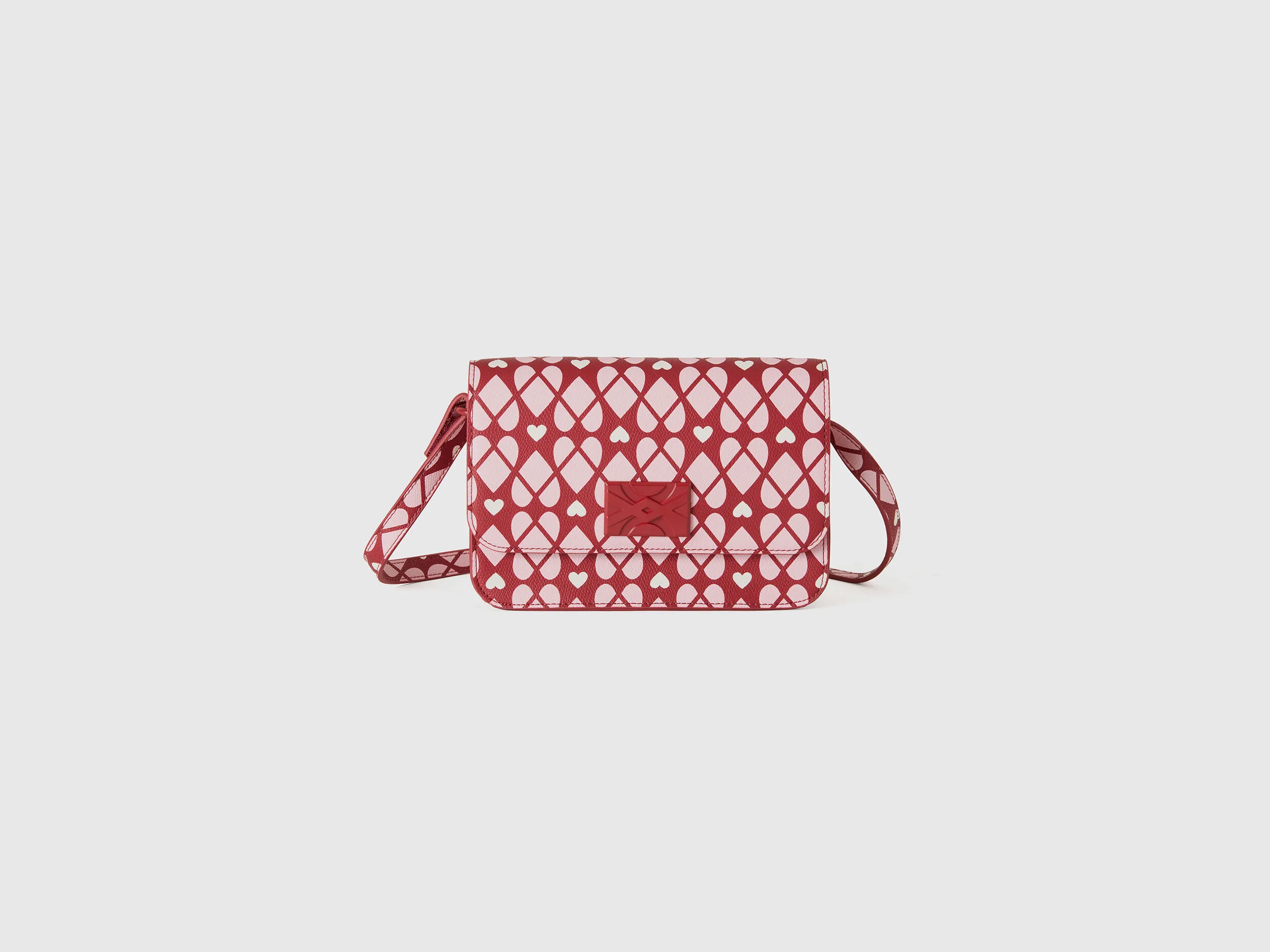 Nuovi arrivi Be Bag rossa con stampa cuori