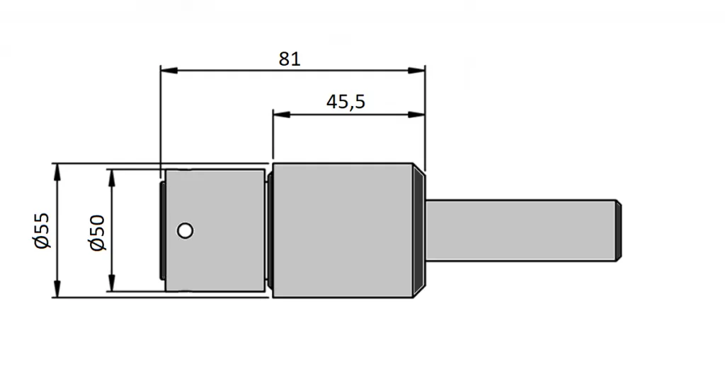Poliangolar 5100EC-HSK50 Brocciatore per esterni versione compatta con attacco HSK 50