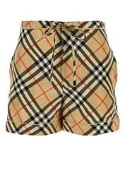 Printed silk shorts    