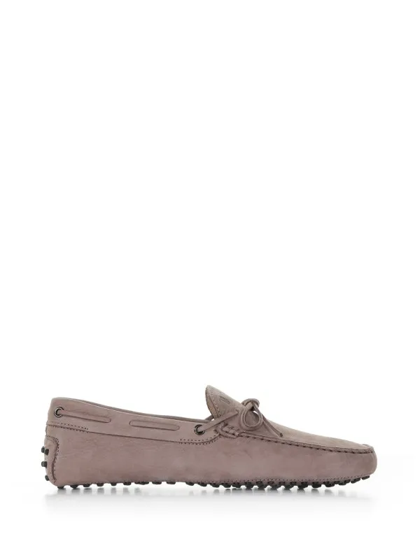 Rubber loafer in suede