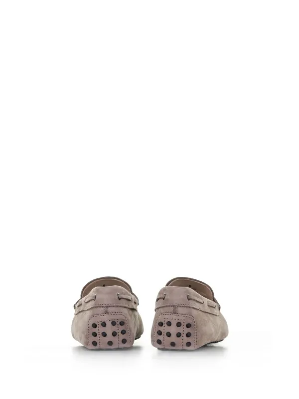 Rubber loafer in suede