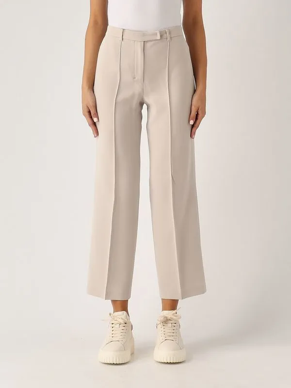 S MAX MARA  Pantalone donna S Max Mara Viola in cady Ghiaccio