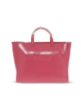 Shopping bag Rebelle ASHANTI SHOPPING PATENT NAPLACK in vernice fucsia fluo
