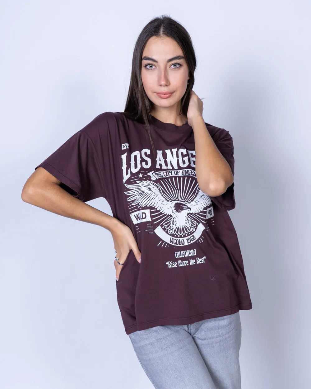 T-SHIRT LIVO BORDEAUX