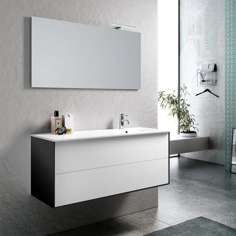 TFT Home Composizione vasca DX 4 pezzi AGO, bianco opaco