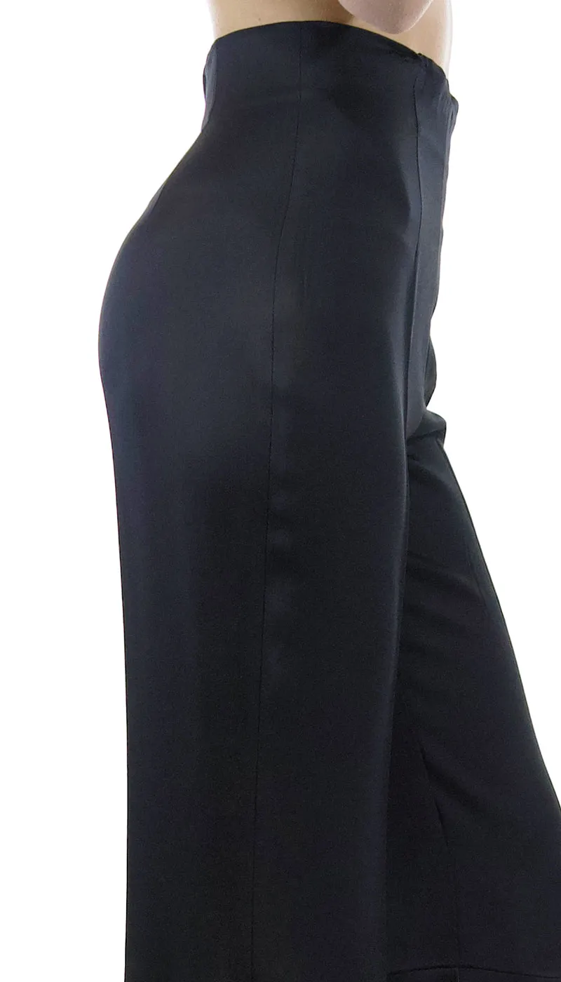 Twinset Milano Pantalone cropped in envers satin. TA824E