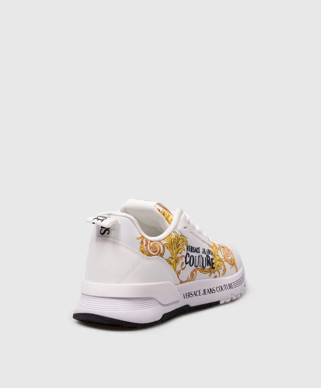 Versace Jeans Couture Sneakers Dynamic bianche con logo barocco 76VA3SAAZS664