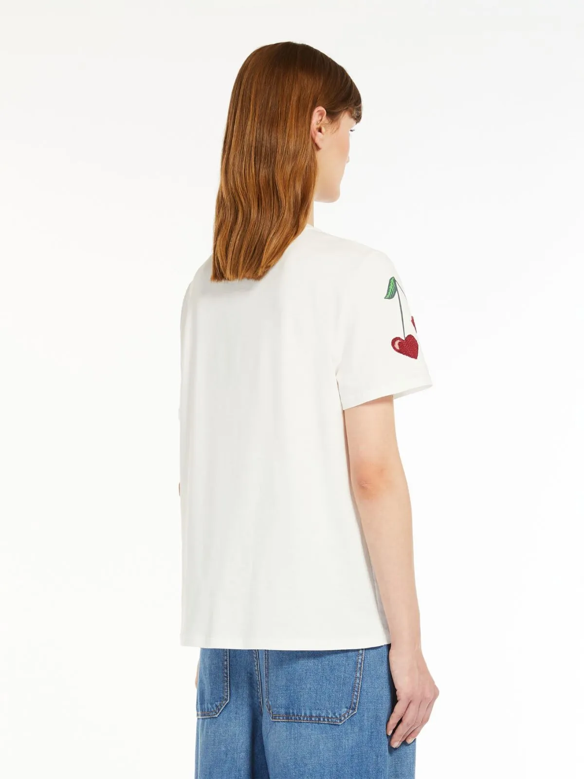 WEEKEND max mara t-shirt jersey con stampa ecosostenibile CINEMA