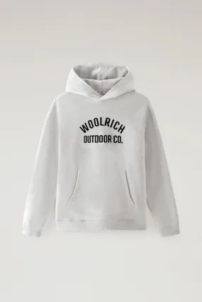 Woolrich Organic Cotton Script Hoodie